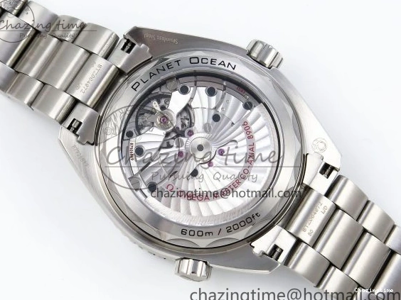 1224 Planet Ocean 600M ‘Tai Chi’ GMT 43.5mm VSF 1:1 Best Edition Black White Ceramic Bezel and Dial on SS Bracelet A8906 Super Clone Durable 7732